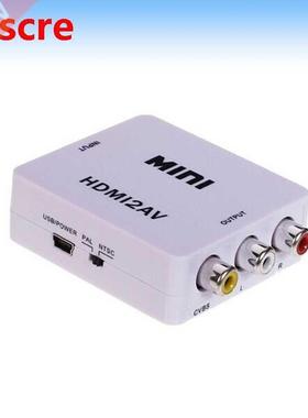 2016 Orginal min RCA AV Male to HDMI Female Converter apte