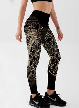 Women Black Leggings Summer Soft Elastic Workout Pants Sak P