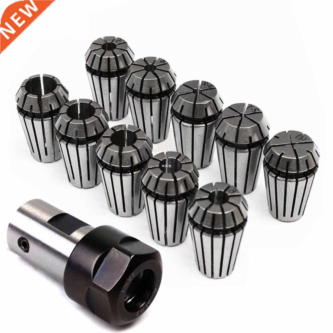 10pcs ER16 Spring Collet + Motor Shaft 8mm Extension Rod Hol