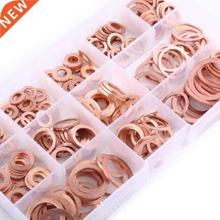 Washer Gasket Seal Assorted Asso Ring Copper Flat 280pcs Set