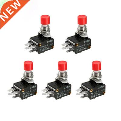 5Pcs DS448 6-Termimals Push Button Type Micro Limit Switches