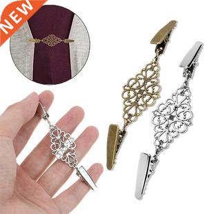 Duck Clips Pin Silver Brooc Pearl Cor Beaded Flexible