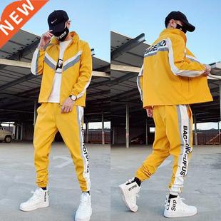 Men's Tracksuit Setwear Two-piece Set Sweat Suit Pol
