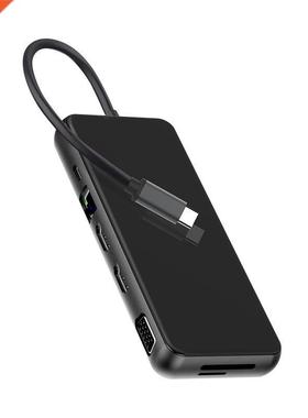 USB C Laptop Docking ation USB 3.0 HDMI VGA RJ45 PD USB Hu