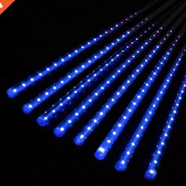 2021 New 30cm/50cm LED Lights Meteor Shower Rain 8Tube Xmas