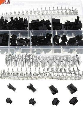 560pcs 2.54MM Pin Black Way Cable Plug Electrical Dupont Con