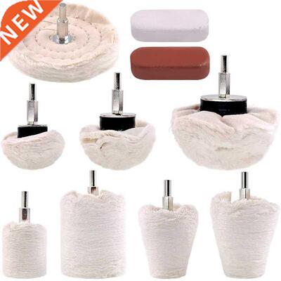 10Pcs Buffing Polishing Wheels with Polishing Compounds Kit,