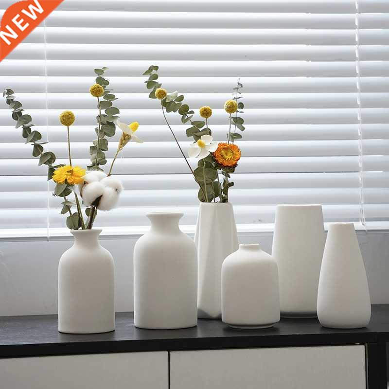 Retro Home Decor Simple Ceramics Vase Room Decoration Matte