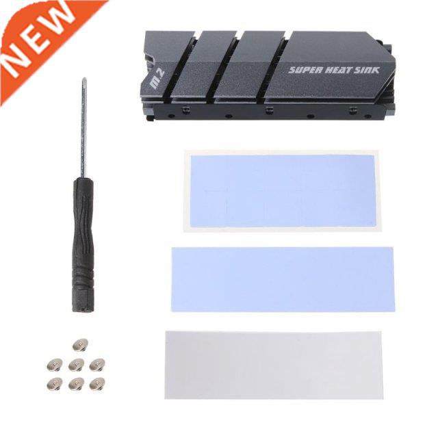 1Set M.2 SSD NVMe NGFF Heat Sink Aluminum Heatsink with Ther