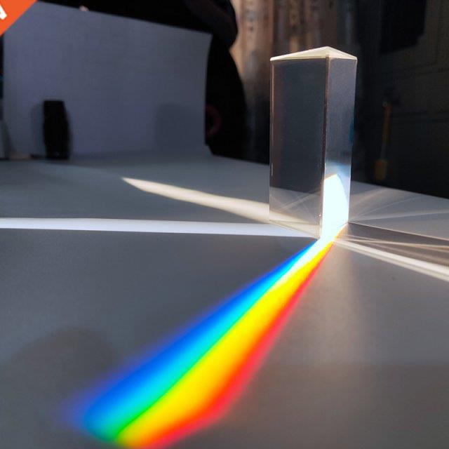 1pcs Optical Glass Right Angle Reflecting Triangular Prismc