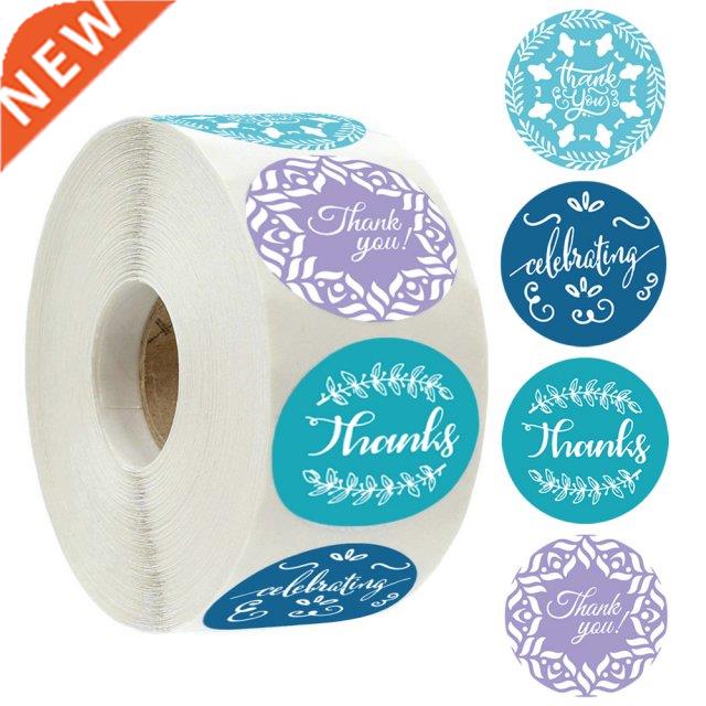Round Paper Thank You Stickers Scrapbooking 100-500pcs 1inch