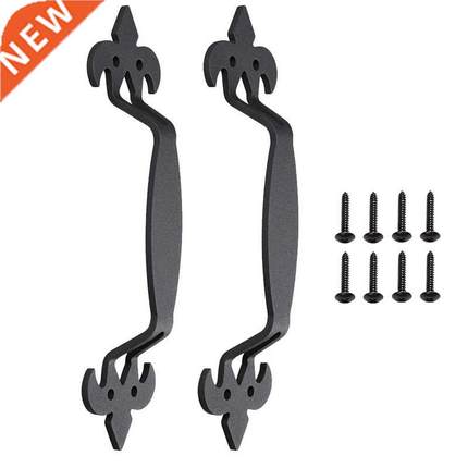 2 Pcs 11 inch Sliding arn Door Handle Vintage Pull Set 适用