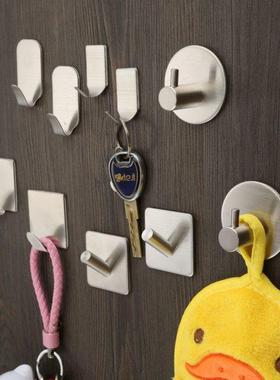 8/4 PCS Adhesve Rustproof Stanless Steel Clothes Bags Hook