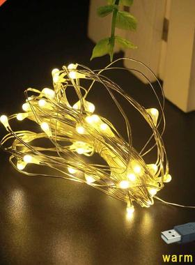 USB 5V 2M 20LED Fairy Lights String Waterproof Copper Wire G