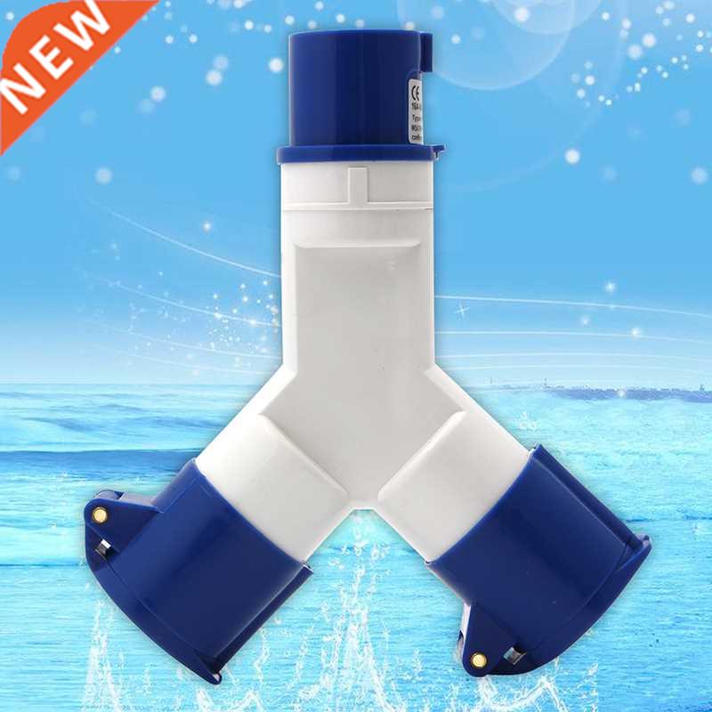 3 Way 16 AMP 16A Splitter Plug Socket 3 Pin Waterproof Elect