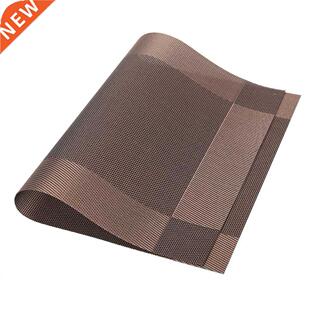 4 Pcs Placemat Fashion PVC Dining Table Mat Plate Pads Bowl