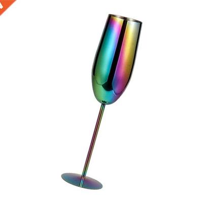 Unbreakable Stemmed Wine Glass Metal Copper Drinkware for Fo
