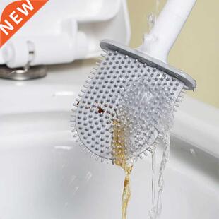 Wall-Mounted Silicone Toilet Brush Wash Toilet Wc Accessorie