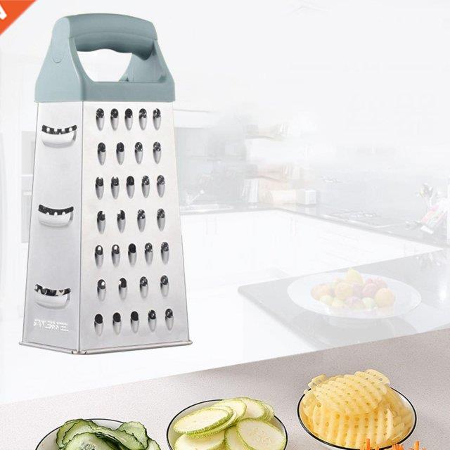 4 Sided Box Grater with Handle,Food Shredder,Butter Cutter,P