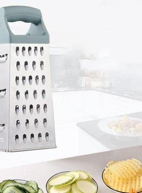 4 Sided Box Grater with Handle,Food Shredder,Butter Cutter,P