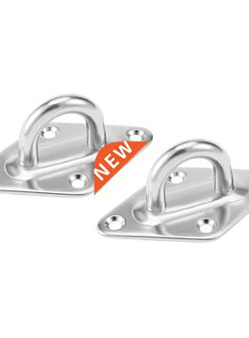 304 10mm Thick Ring Sail Shade Pad Eye Plate Marine Boat Rig