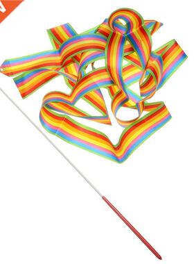 4M Colorful Gymnastic et Dancing Twirling Ribbon Rod Streame