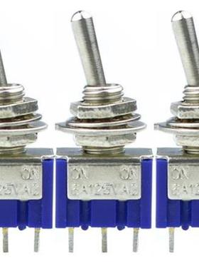 5 Pcs AC ON/OFF SPDT 2 Position Latching Toggle Switch LW MT