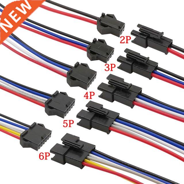 5/10Pairs JST SM LED Connector 2/3/4/5/6 Pin Plug Socket Mal
