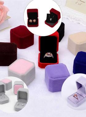 Velvet Jewelry Box Ring Holder Gift Packaging Marriage Stora