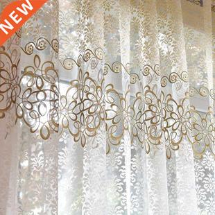 Modern Floral Sheer Tulle Curtains for Living Room Bedroom P