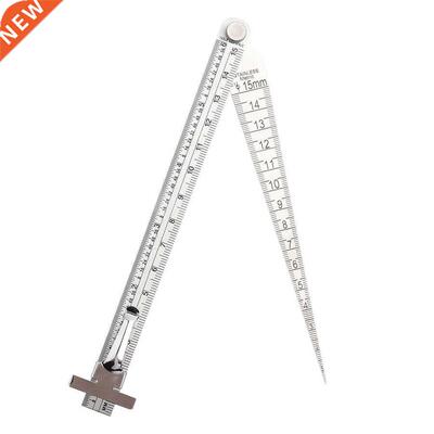 Welding Taper Gage Gauge Depth Ruler Stainless Steel Set H