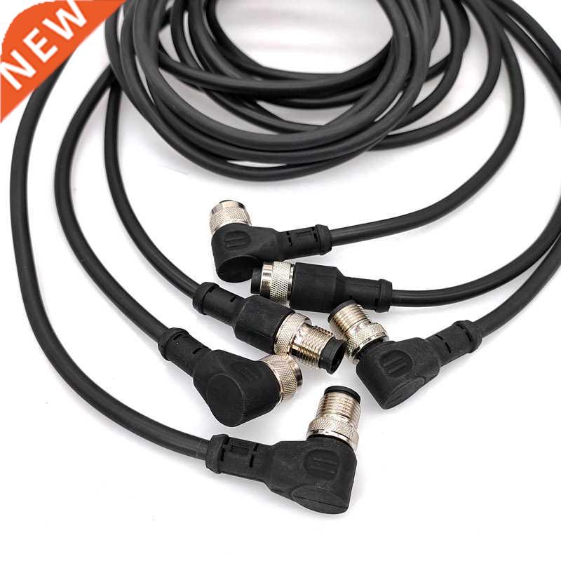 M12 sensor connector cable double head male female 2m wire w