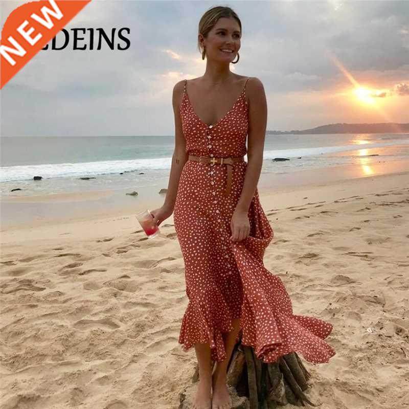 Maxi Beach dresses Ruffle Women Dress for womens lady girl