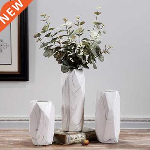 Nordic style Simple Marble Ceramic vase Home Decorations ind