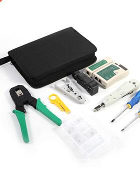 RJ45 RJ11 Ethernet Cable Hand Crimper Network Tester Tool Se