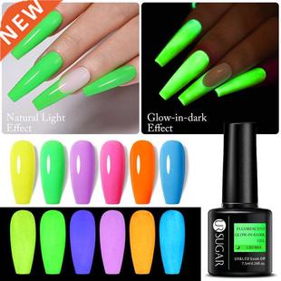 Luminous Neon Fluorescent Dark Glow Gel Nail SUGAR