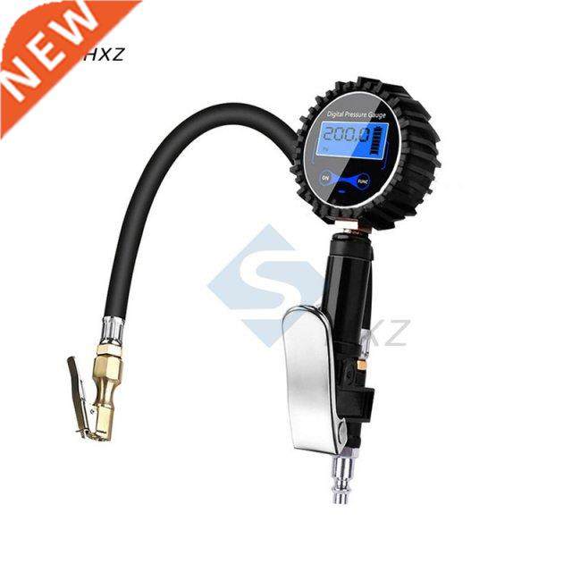 Digital Car Air Tire Pressure Inflator Quick Clip Gauge LCD