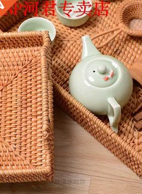 Taleware Tray Kitchen Rattan Storage Tray Fruit asket ask