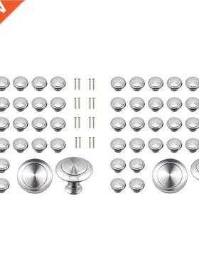 Cabinet Knobs, Round Kitchen Drawer Pulls With Screws, Moder