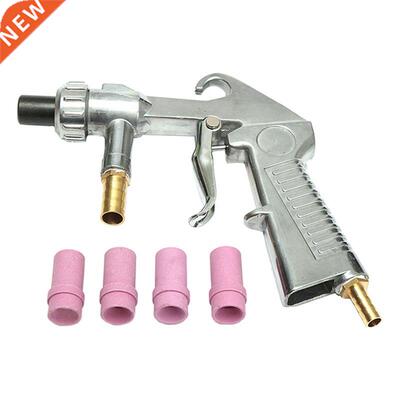 Sandblaster Gun Air Siphon + 4pcs Ceramic Nozzles Abrasive 4