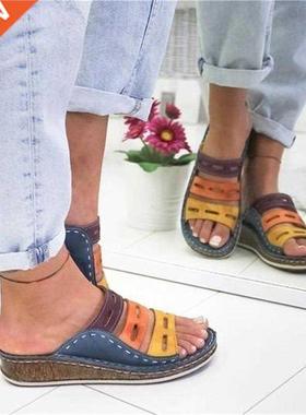Women Sandals Summer Shoes Wedge 2021 Fashion Slides New Hee