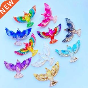 Lin Cute 10Pcs The Flat There Acrylic Mini Bird Hole