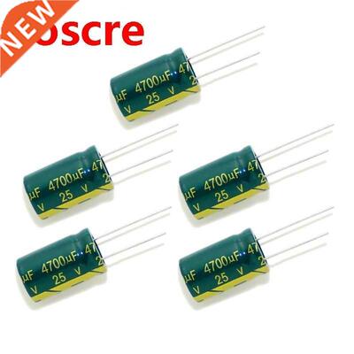 5Pcs 25V 4700UF 16*25 high frequency low impedance aluminum