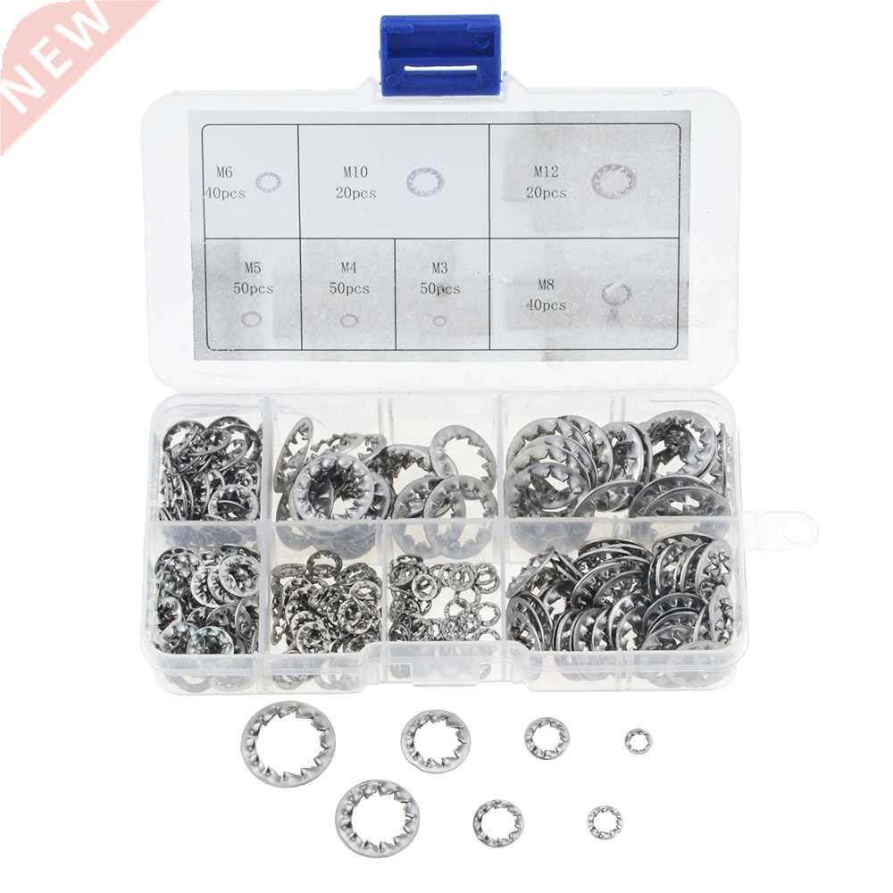 270PCS M3-M12 Assortment 304 Stainless Steel External Tooth