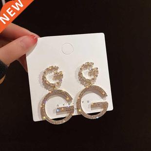 Luxury Brand Long Chain Letter G Hanging Earrings For Women