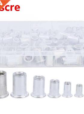 threaded insert 175pcs Rivet Nut Set Flat Head Aluminium Nut