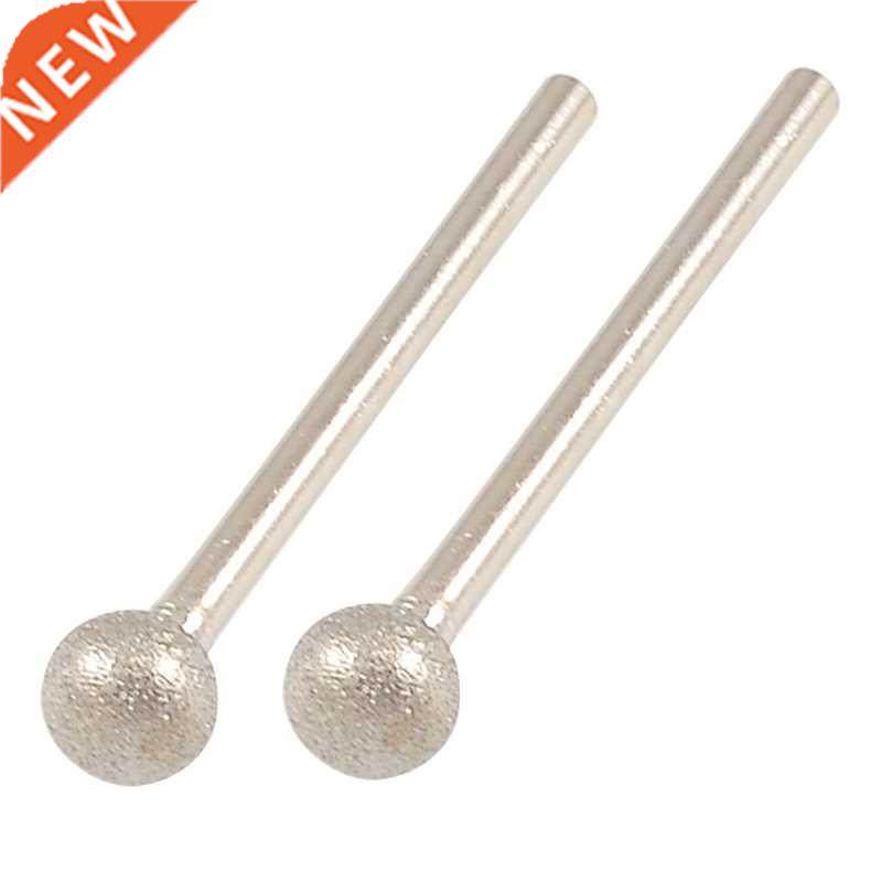 2 x mm x 8mm Round Ball Tip Diamond Milling Pencil Grinding