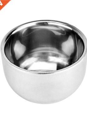 Men Double Layer Stainless Steel Cup Thicken Durable Shave S