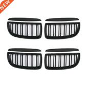 Kidney Grill Grilles Front Slat Bumper Dual Replacement
