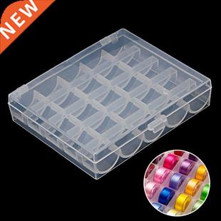 Sewing Machine Bobbin 1PC Spool Transparent Case Organ Empty